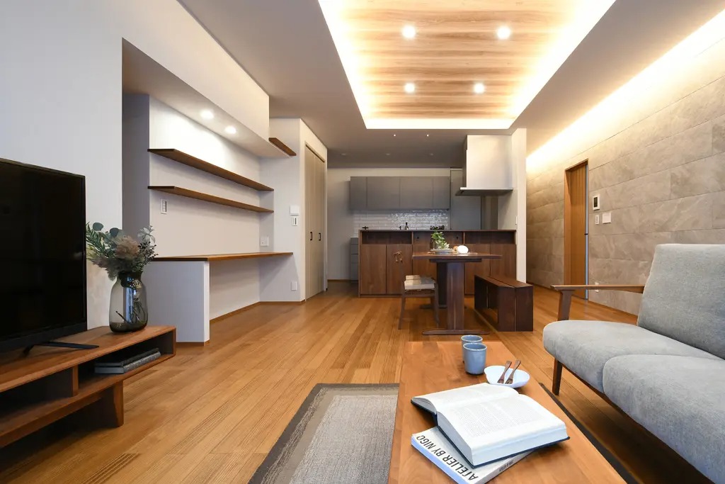 【ZEH施工事例3：家族がつながる開放的な平屋】