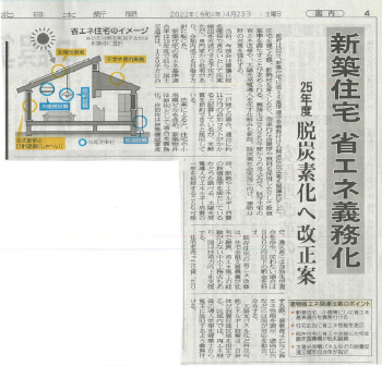 北日本新聞　Ｒ04.23