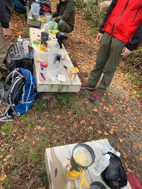 弥陀ヶ原で山飯