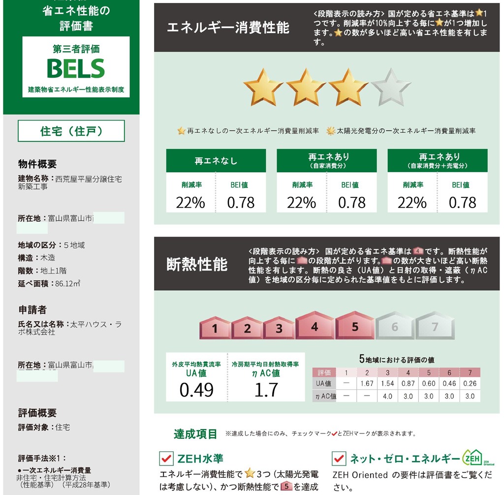 BELS評価書