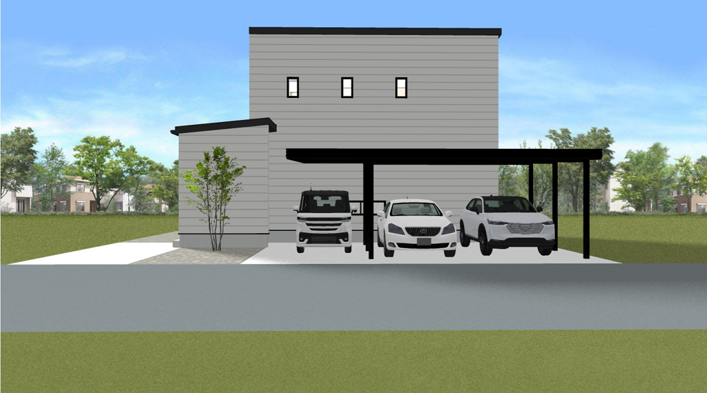 従来の外観パース