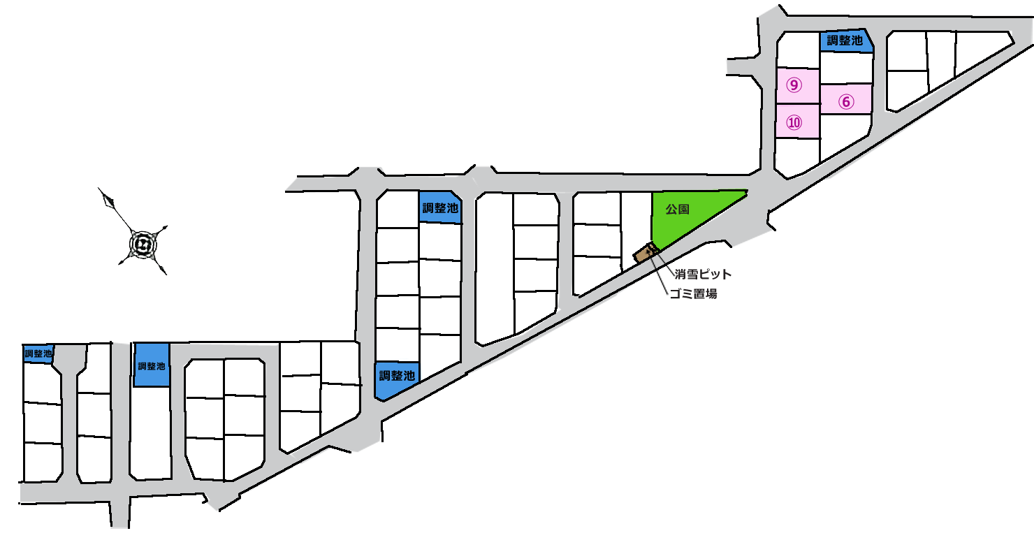 富山市「布市分譲地」 ハウス・ラボ分譲地 区画図