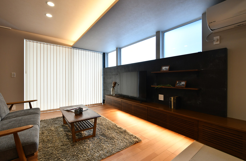 長期優良住宅「フルオーダー住宅」西荒屋モデルハウス リビング