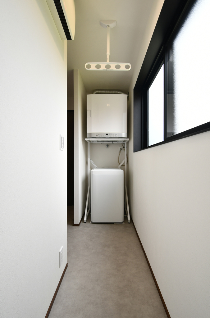 定額制注文住宅「Haco*2」四角い家 モデルハウス ランドリー