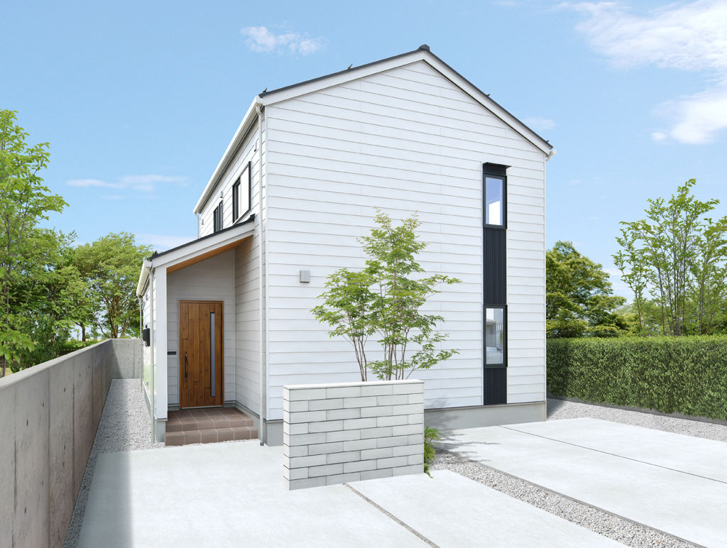 定額制注文住宅「Haco*2」三角屋根の家 モデルハウス 外観