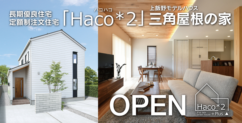 定額制注文住宅「Haco*2」三角屋根の家